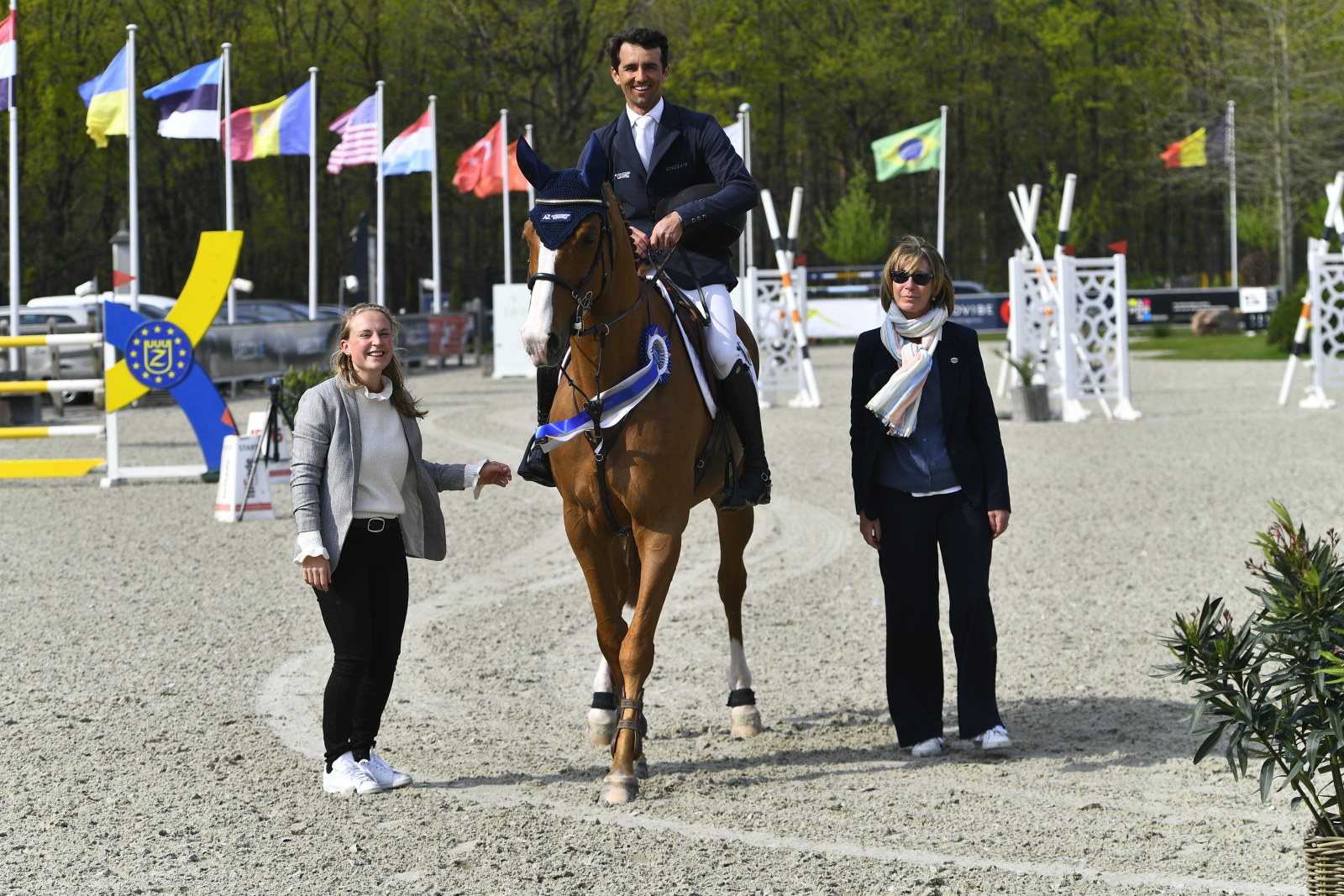 2nd place Napoleon van den Dael and Marlon Zanotelli in the 1.45m Grand Prix at Sentower Park!