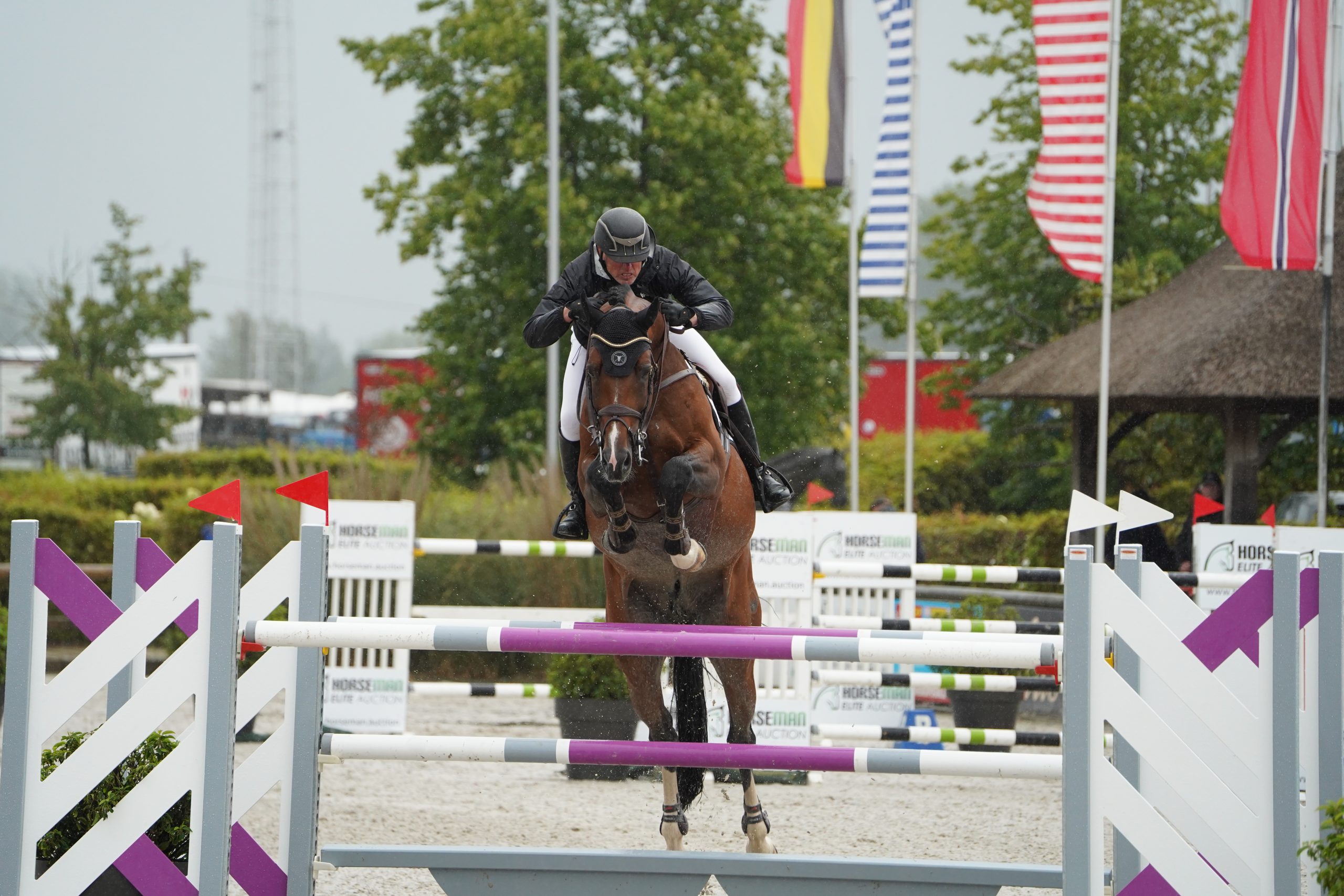 Conte du Rouet & Tal Milstein with a top 12th finish in yesterday’s CSI2* Grand Prix in Lier