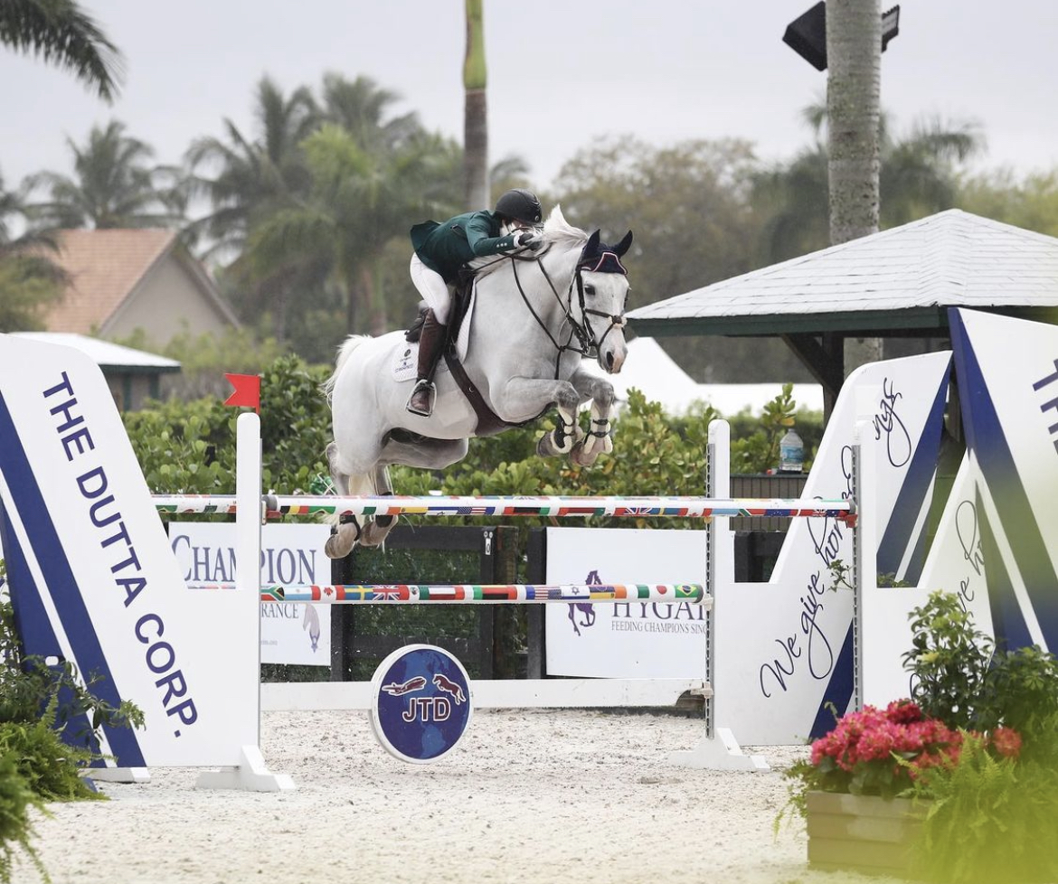 7th place for Guess What and Heather Caristo in the 1.40m class at WEF!