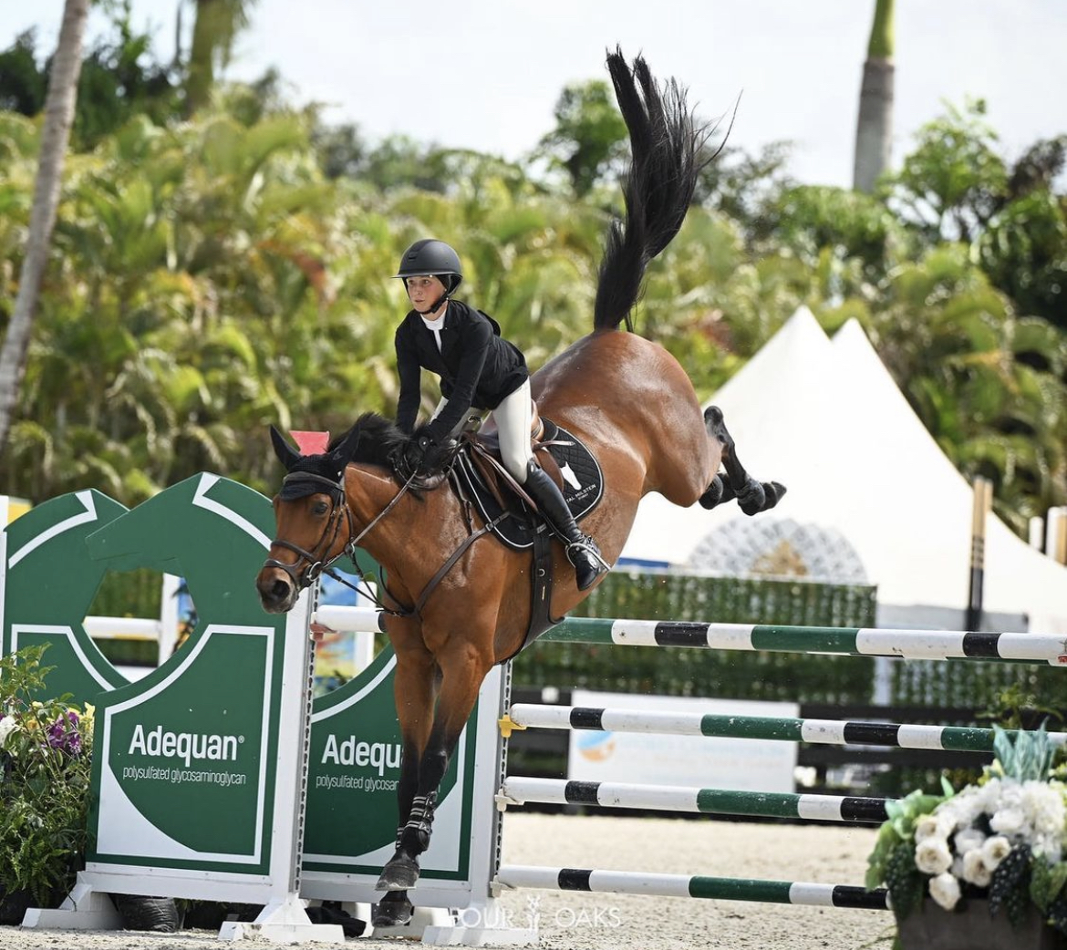 Happysina and Taylor St.Jacques flying to a clear round in the $6,000 Bainbridge 1.40m Speed Challenge!