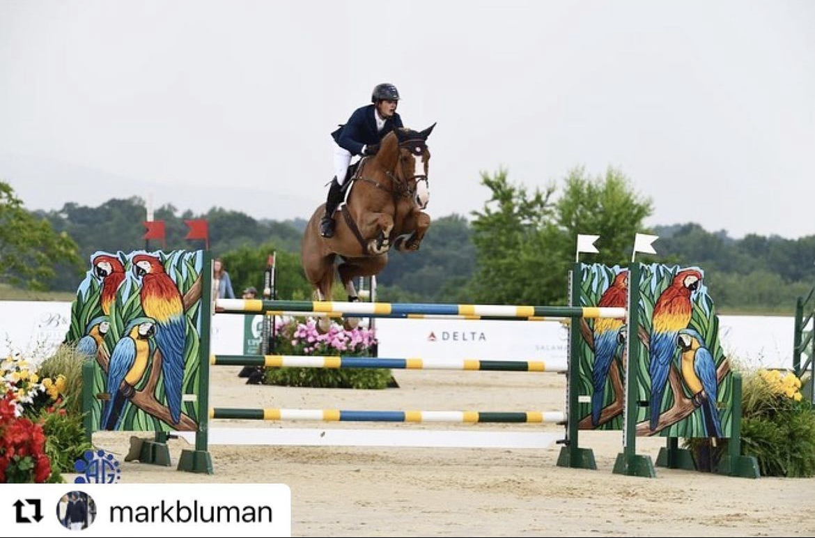 Olympic van de Noordheuvel finishing in 7th in the $226000 CSI4* 1.60m GP at Upperville Horse Show! Well done!