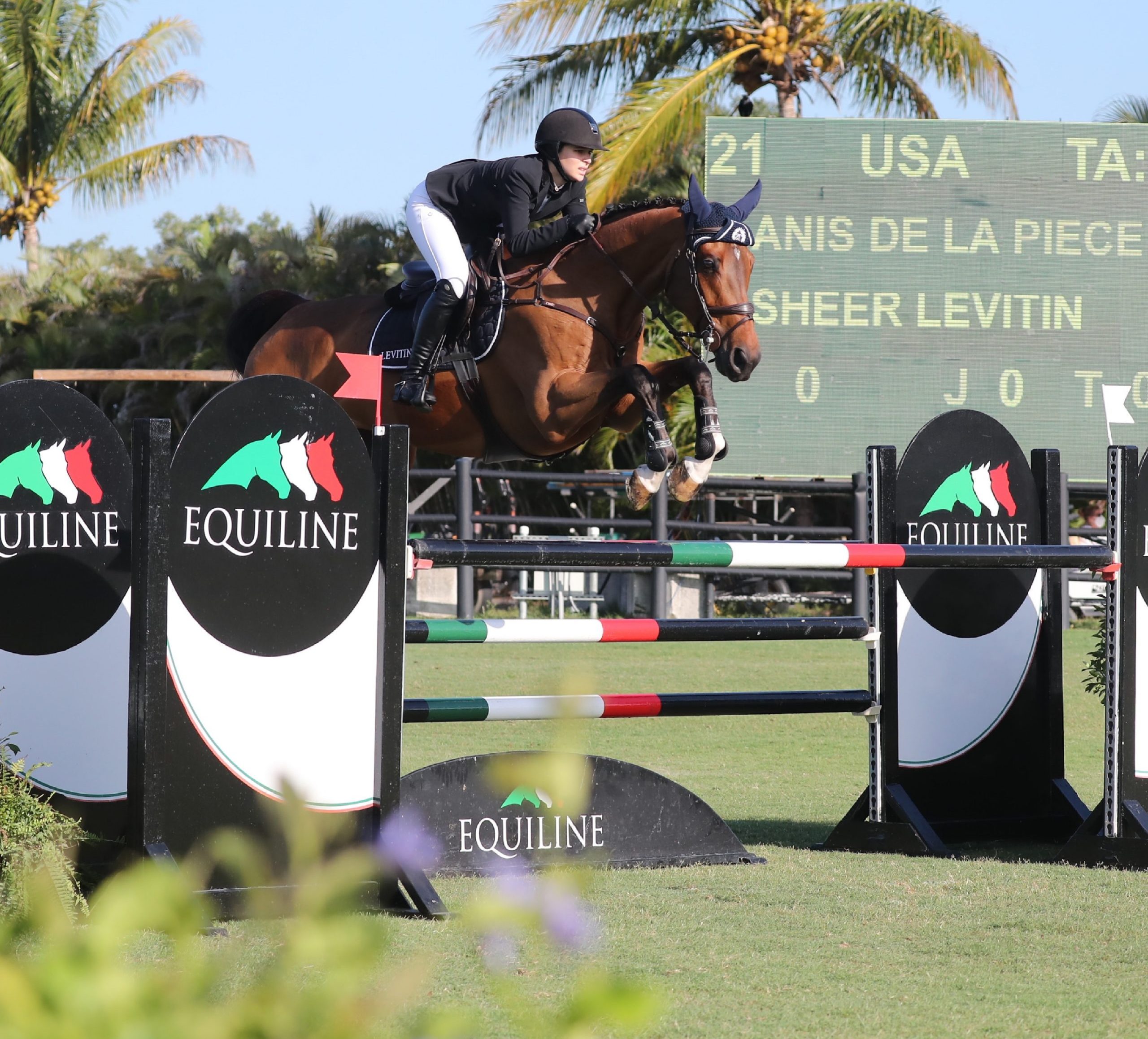 Anis de la Piece and Sheer Levitin – 2nd in the 1.30m  at ESP Spring 4