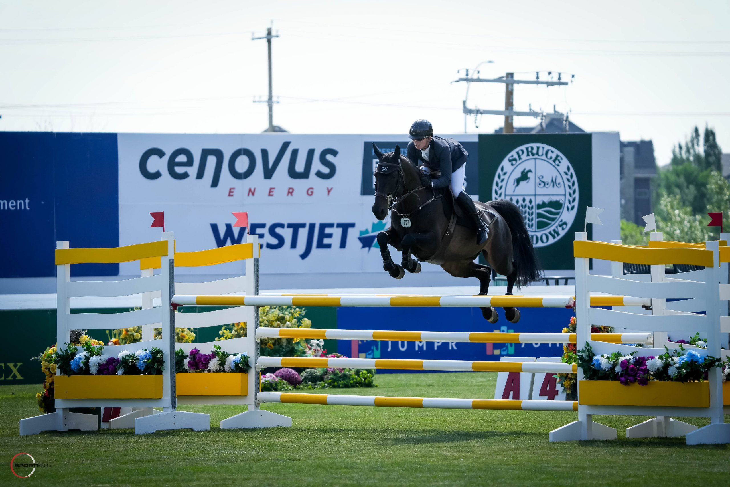 Another double clear round for Starkato and Sam Walker in the 1.35m class at Spruce Meadows